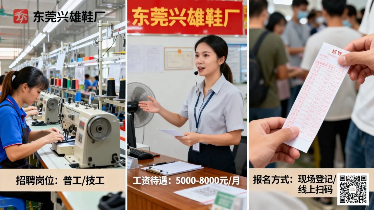 东莞兴雄鞋厂招聘靠谱吗?工资待遇怎么样,怎么进厂报名?-图2 东莞兴雄鞋厂招聘靠谱吗?工资待遇怎么样,怎么进厂报名?-图2