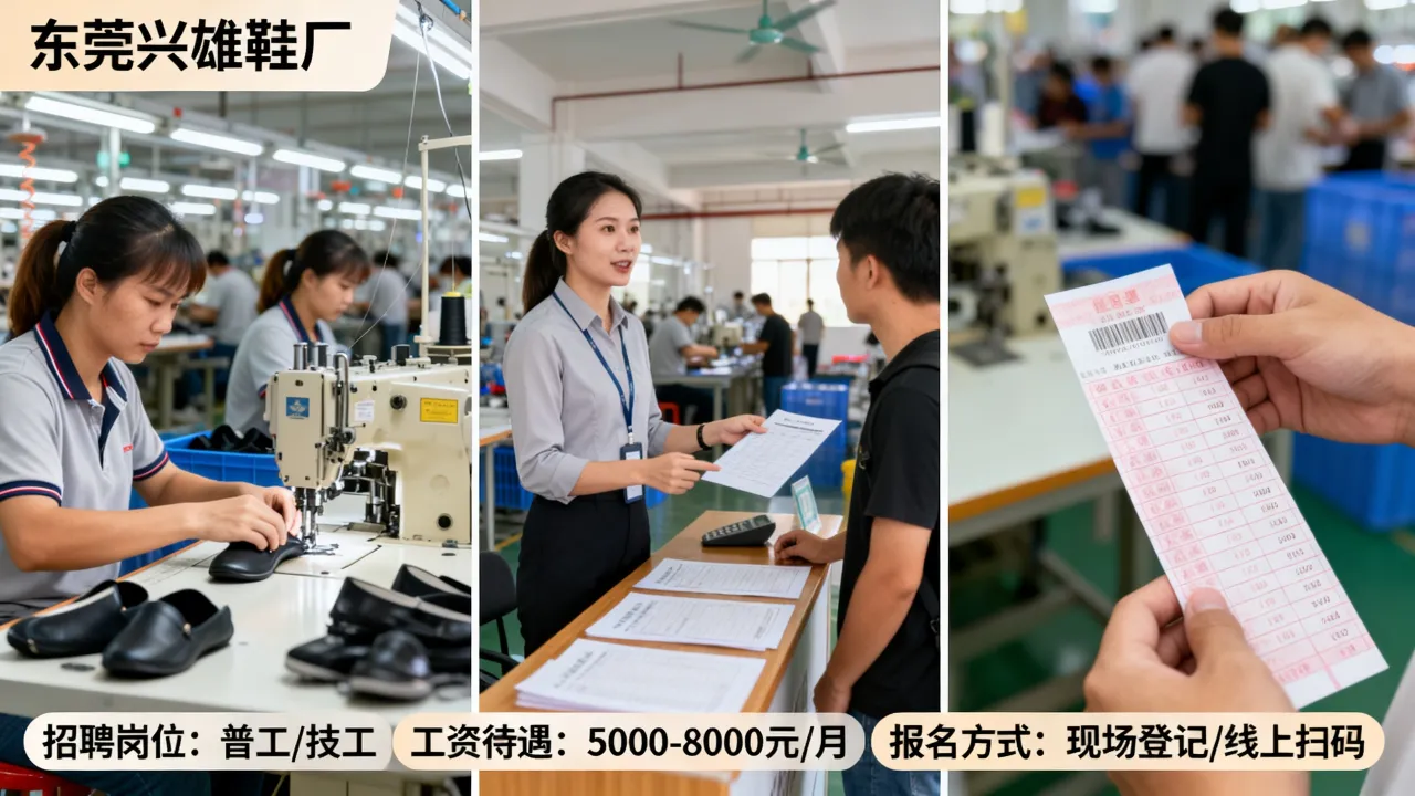 东莞兴雄鞋厂招聘靠谱吗?工资待遇怎么样,怎么进厂报名?-图3 东莞兴雄鞋厂招聘靠谱吗?工资待遇怎么样,怎么进厂报名?-图3