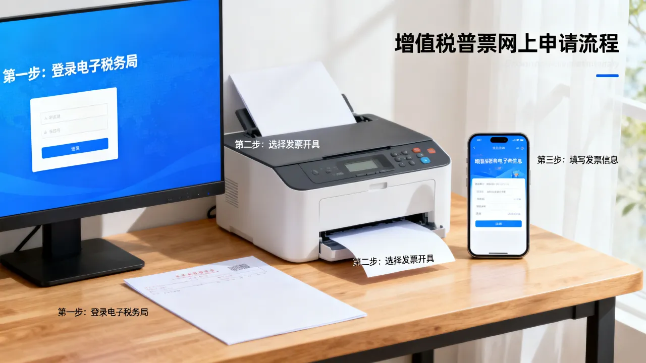 如何开具增值税普票,网上申请流程详细步骤-图2 如何开具增值税普票,网上申请流程详细步骤-图2