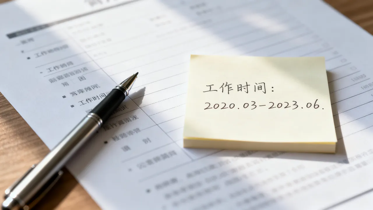 简历工作时间怎么写,简历工作时间如何正确填写