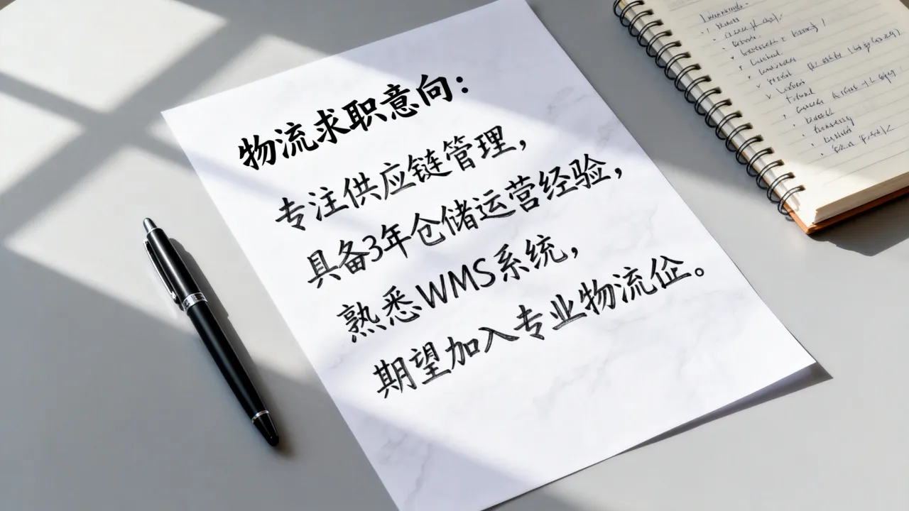 物流求职意向怎么写,物流求职意向范文怎么写比较好
