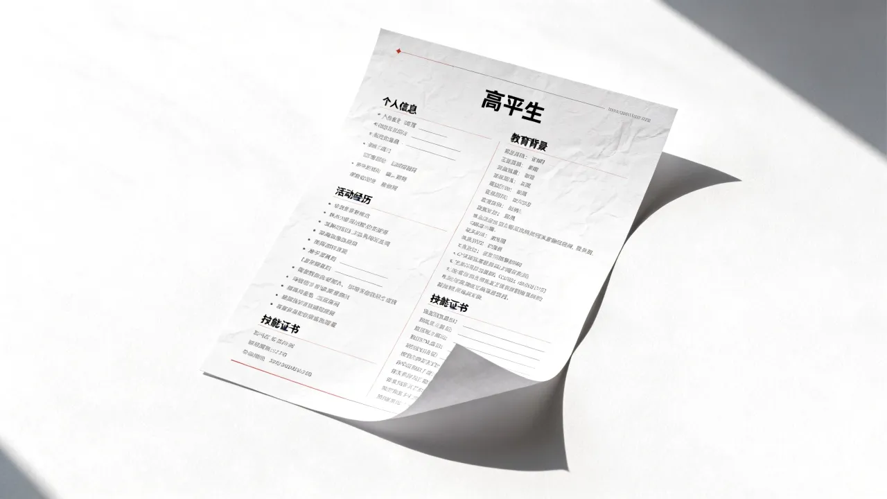 高中生简历怎么写,高中生简历怎么写才能更吸引眼球-图2 高中生简历怎么写,高中生简历怎么写才能更吸引眼球-图2