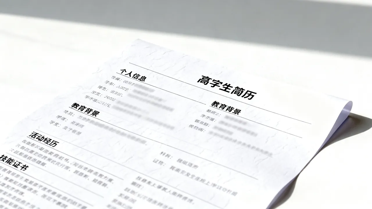 高中生简历怎么写,高中生简历怎么写才能更吸引眼球-图3 高中生简历怎么写,高中生简历怎么写才能更吸引眼球-图3