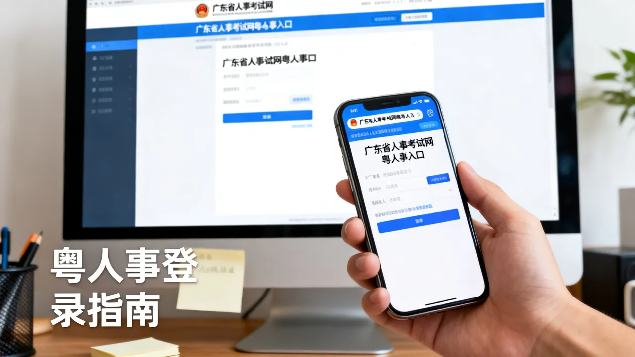粤人事怎么登录，广东省人事考试网粤人事入口在哪？