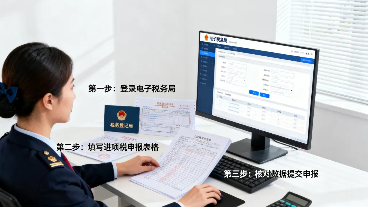 如何申报进项税?小规模纳税人进项税申报流程详解,