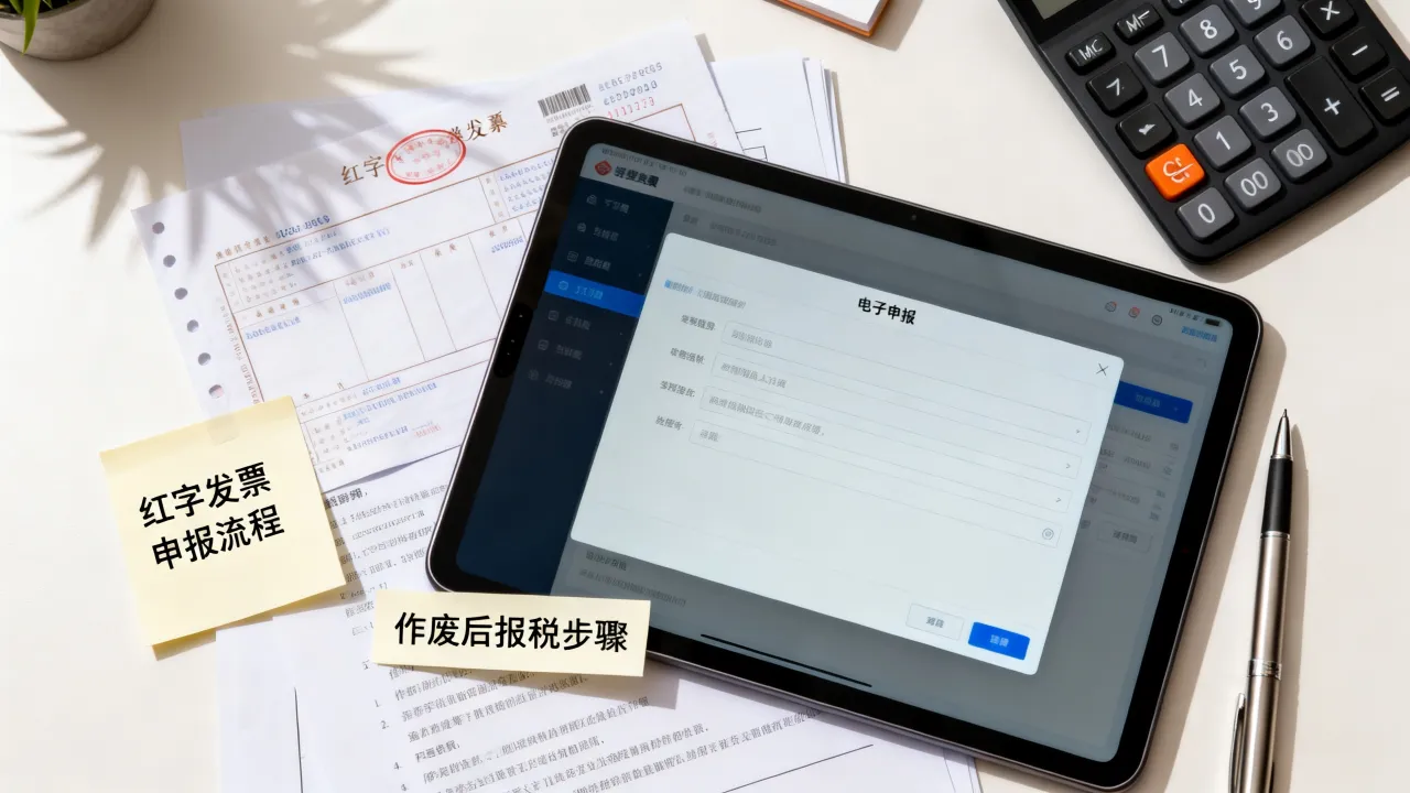 红字发票如何申报，红字发票作废后怎么报税？