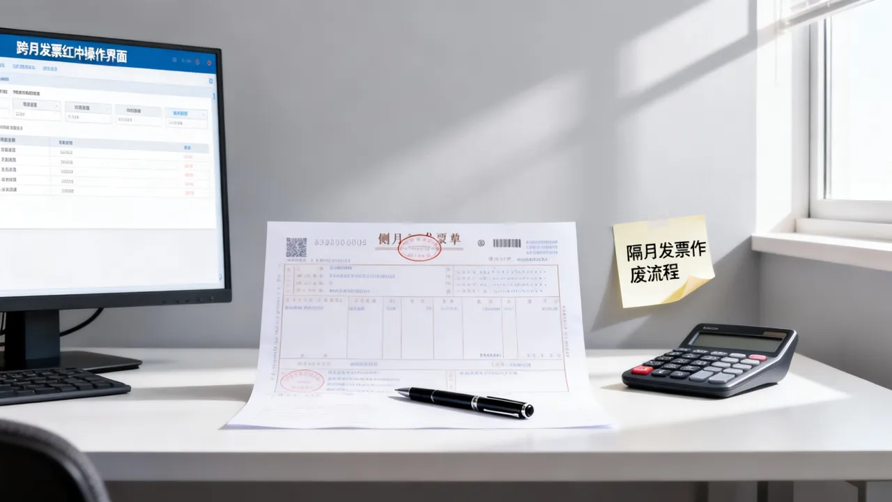 隔月发票如何作废，跨月发票红冲流程是什么