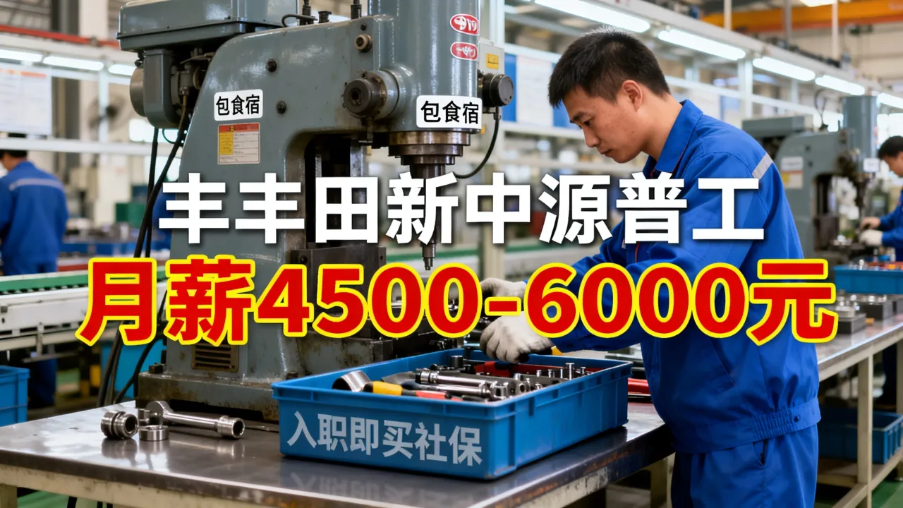 丰田新中源招聘普工待遇怎么样,工资多少?