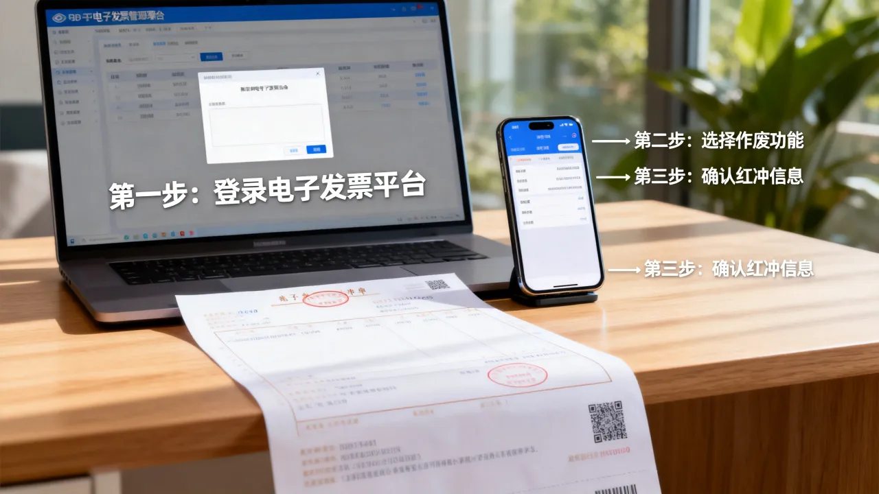 电子发票如何作废,电子发票开错了怎么红冲作废-图2 电子发票如何作废,电子发票开错了怎么红冲作废-图2