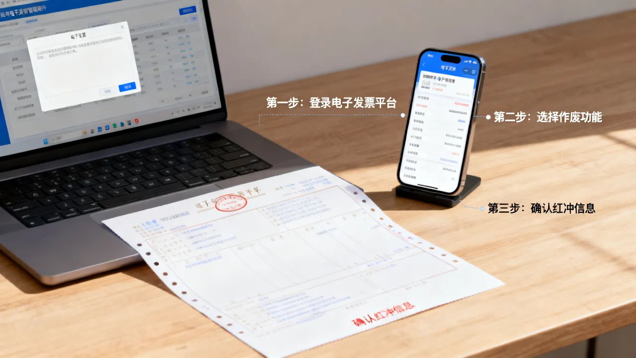 电子发票如何作废,电子发票开错了怎么红冲作废-图3 电子发票如何作废,电子发票开错了怎么红冲作废-图3