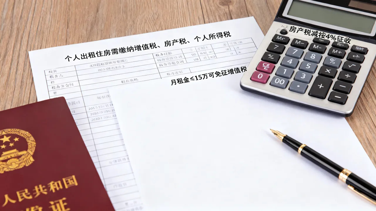 房租收入如何缴税,个人出租住房要交哪些税?