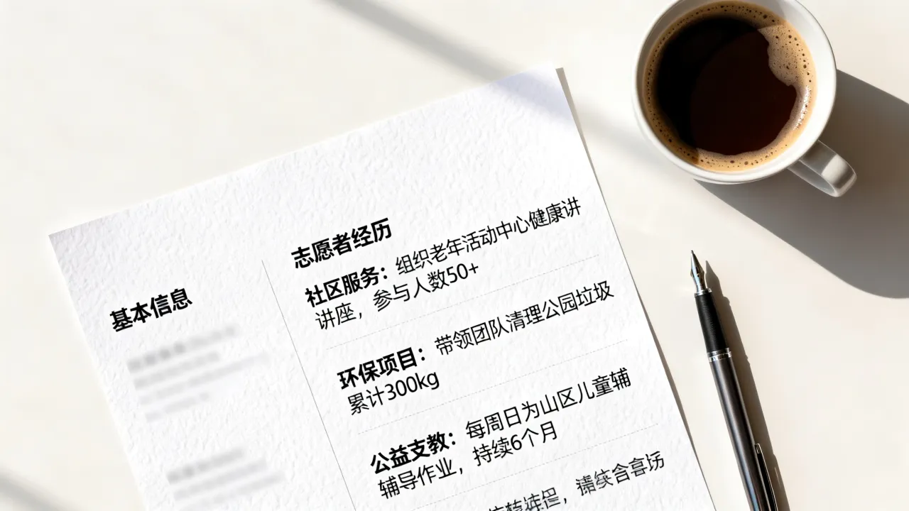 简历怎么写志愿者经历，如何写出志愿经历亮点？-图2