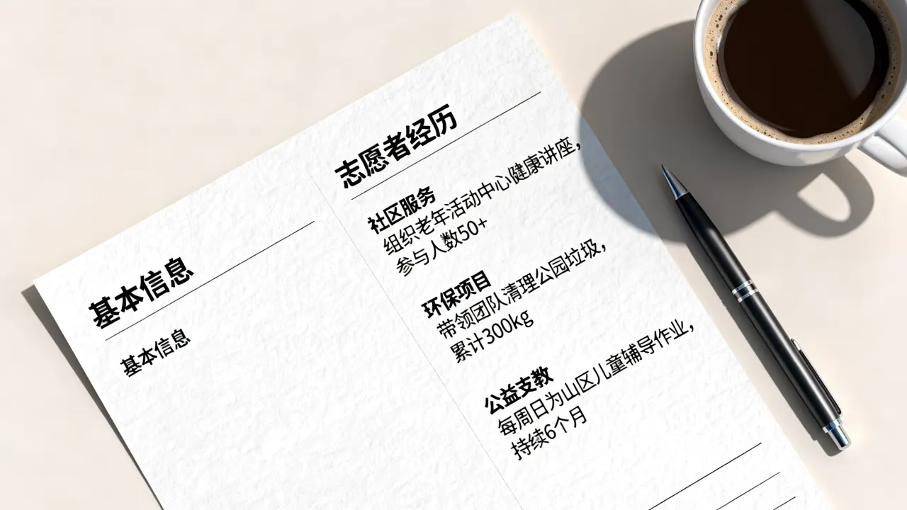 简历怎么写志愿者经历，如何写出志愿经历亮点？-图3