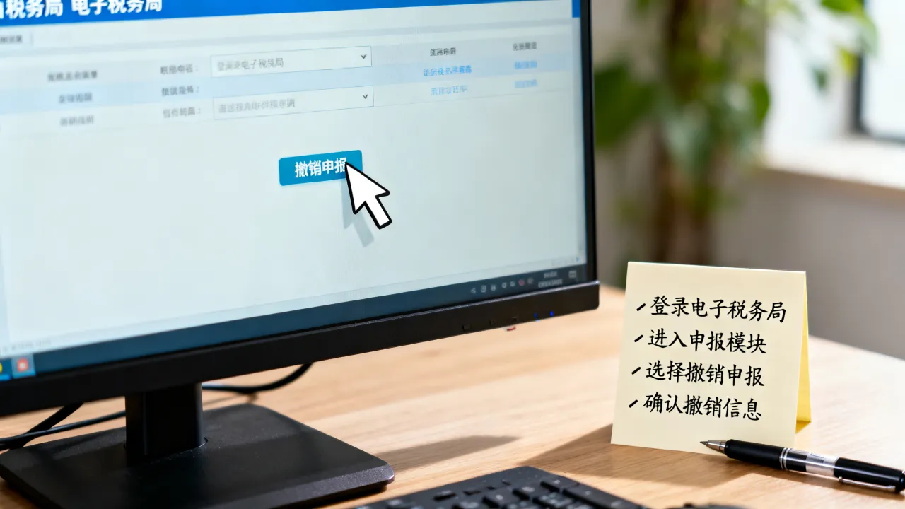 如何撤销申报表,电子税务局撤销申报表流程怎么操作