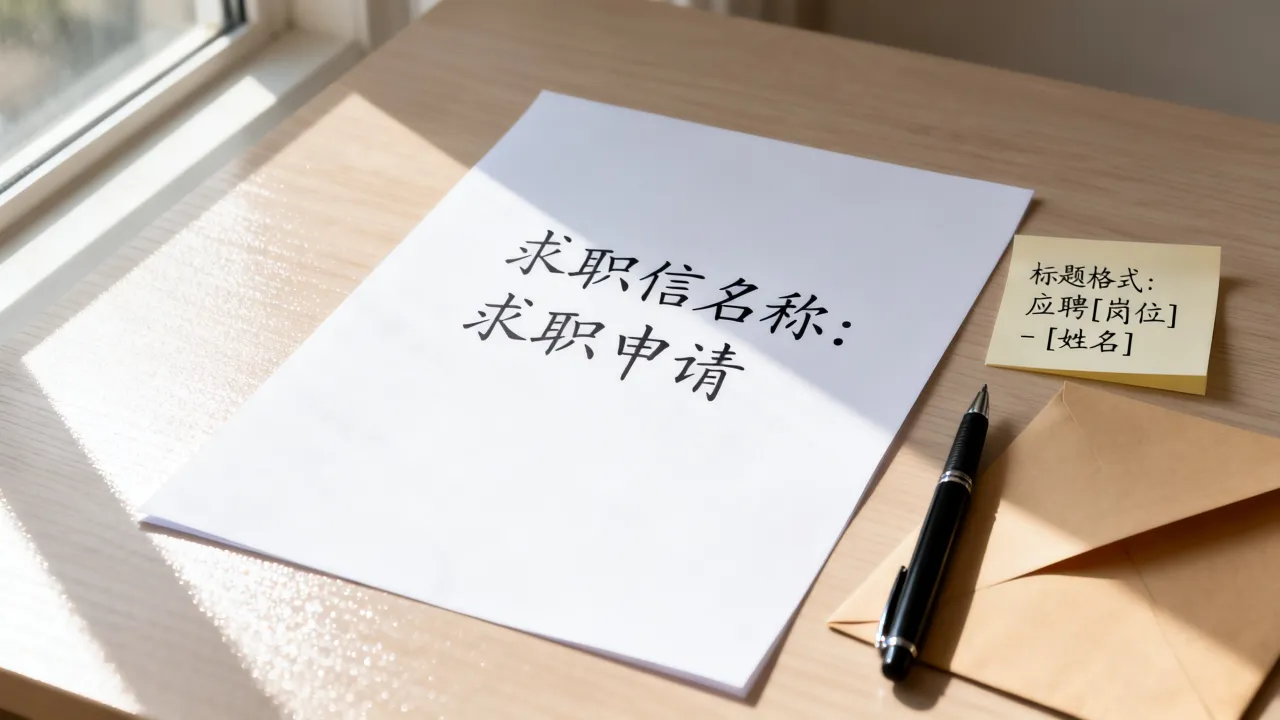 求职信的名称怎么写，求职信标题格式怎么写？-图1