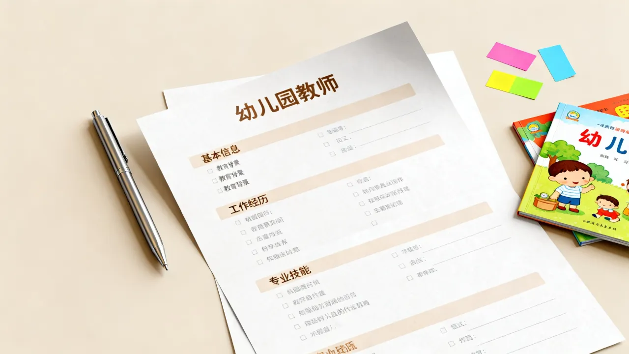 幼儿园教师怎么写简历,幼儿园教师简历模板范文哪里找?
