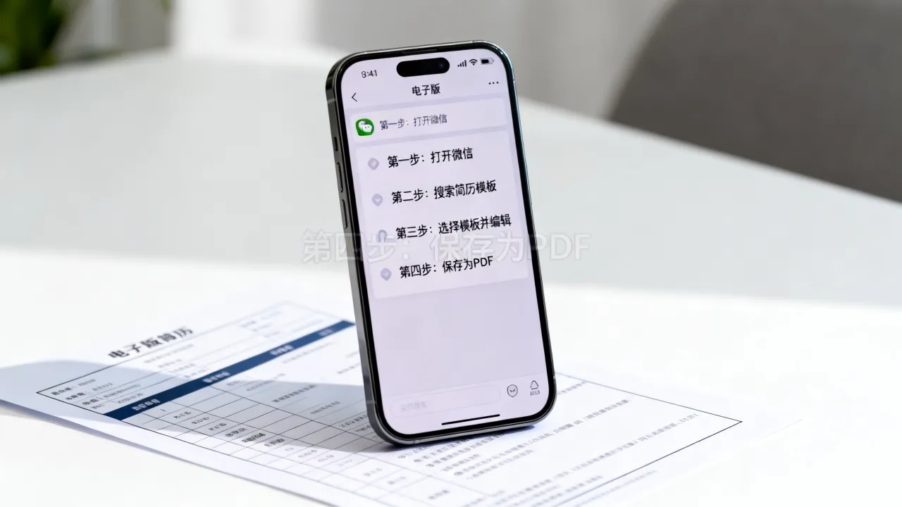 微信怎么做简历模板?手机微信端制作电子版简历的详细步骤教程