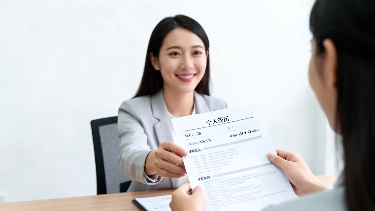 面试怎么递简历，递简历时怎么给面试官留下好印象？-图2