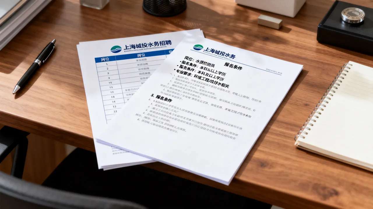上海城投水务招聘岗位有哪些?报名条件是什么?-图1 上海城投水务招聘岗位有哪些?报名条件是什么?-图1