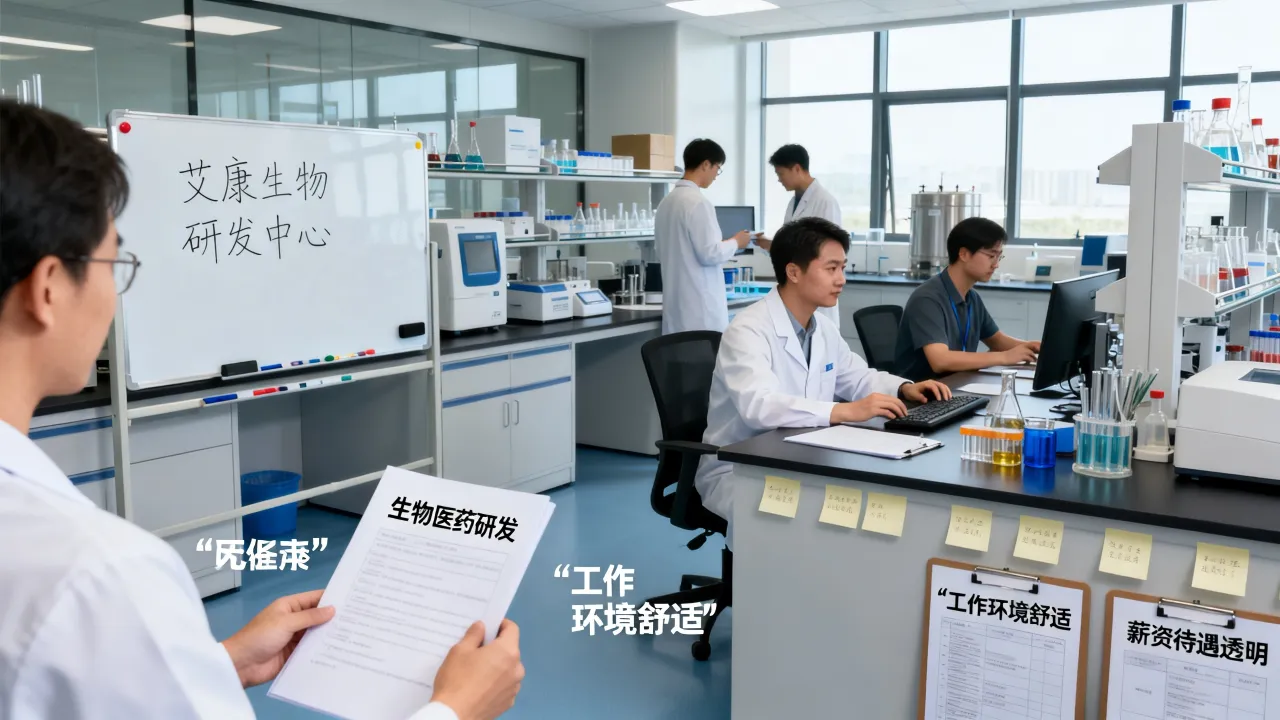 艾康生物技术招聘怎么样，生物医药公司好不好，工作环境，薪资待遇-图1