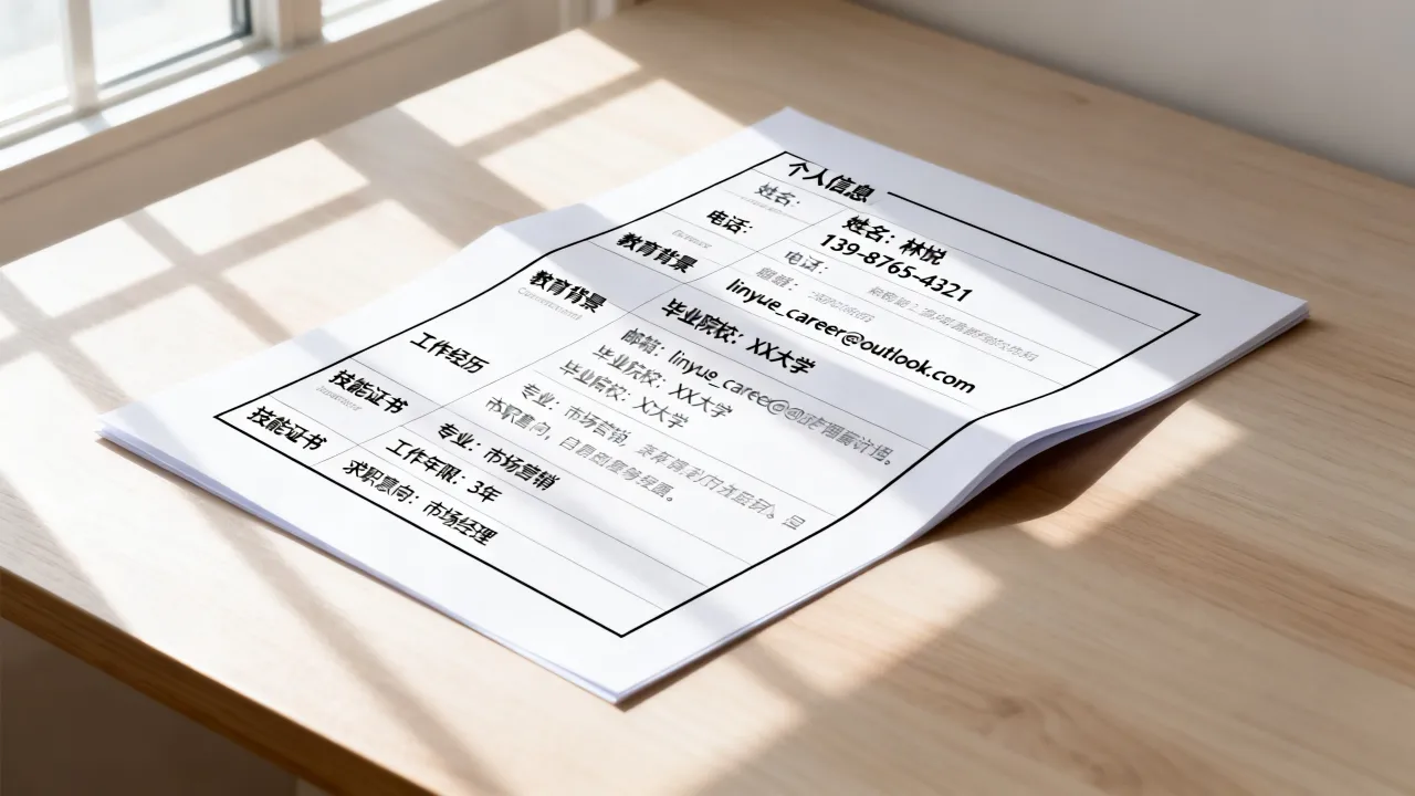 如何用表格制作一份专业的简历,有哪些制作技巧和模板?-图2 如何用表格制作一份专业的简历,有哪些制作技巧和模板?-图2