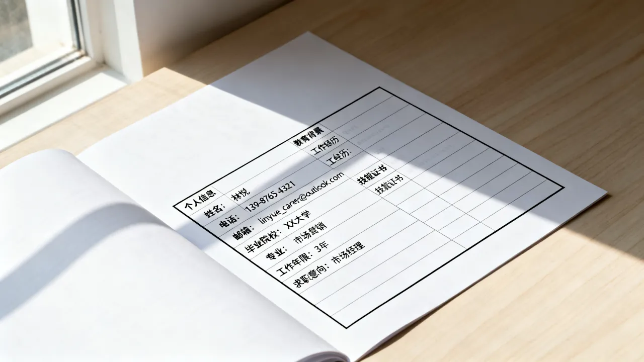 如何用表格制作一份专业的简历,有哪些制作技巧和模板?-图3 如何用表格制作一份专业的简历,有哪些制作技巧和模板?-图3