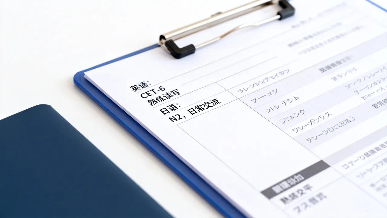 简历语言水平怎么写,语言水平在简历中怎么写更容易通过-图1 简历语言水平怎么写,语言水平在简历中怎么写更容易通过-图1