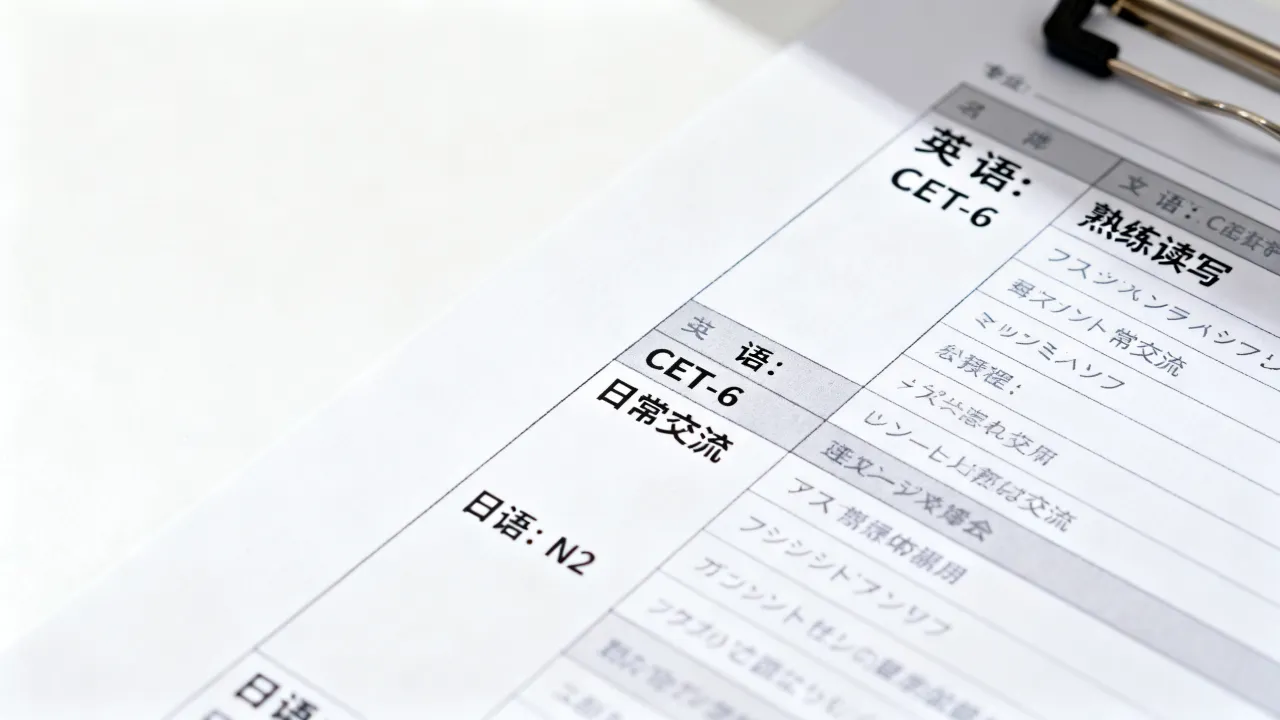 简历语言水平怎么写,语言水平在简历中怎么写更容易通过-图3 简历语言水平怎么写,语言水平在简历中怎么写更容易通过-图3