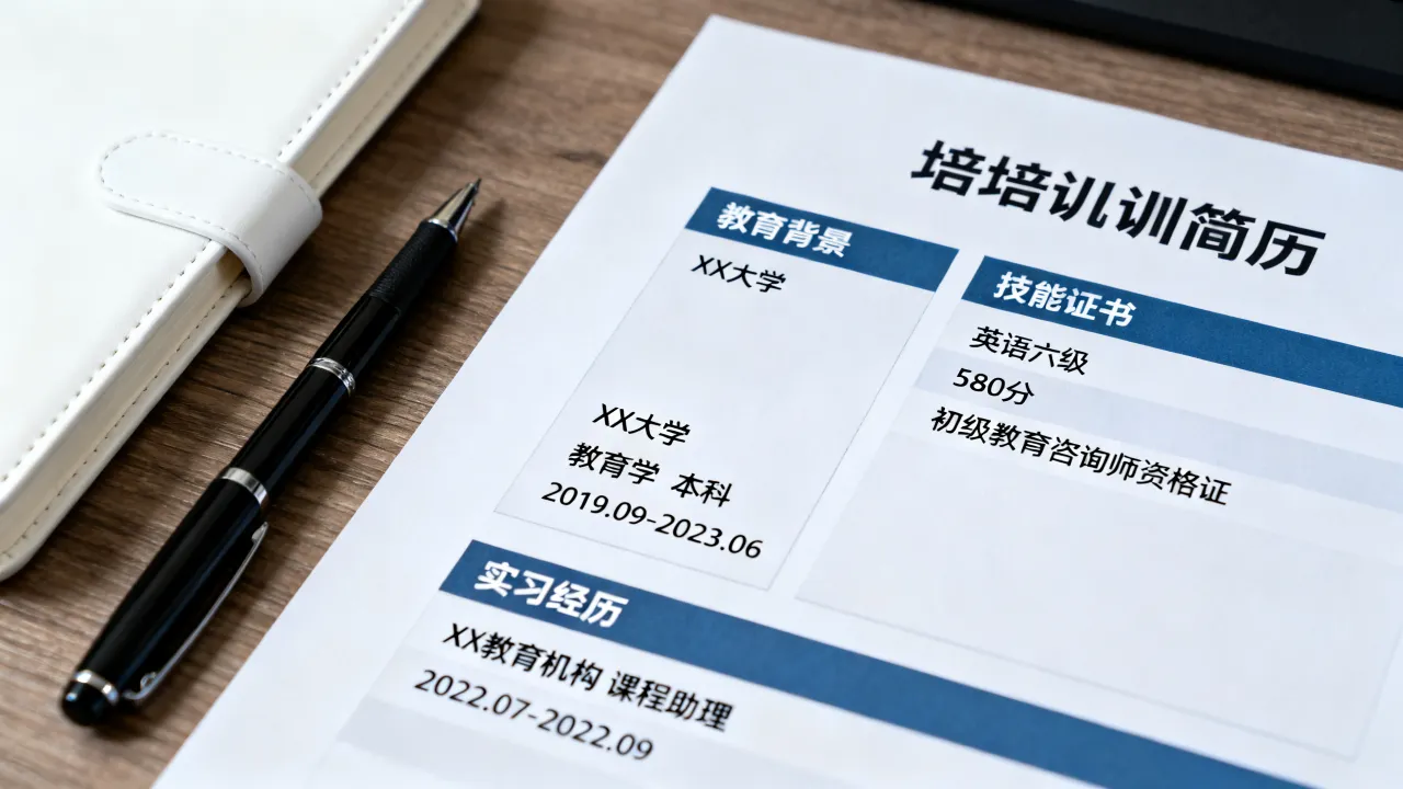 培训机构简历怎么写？没有教学经验如何获得面试机会？-图1
