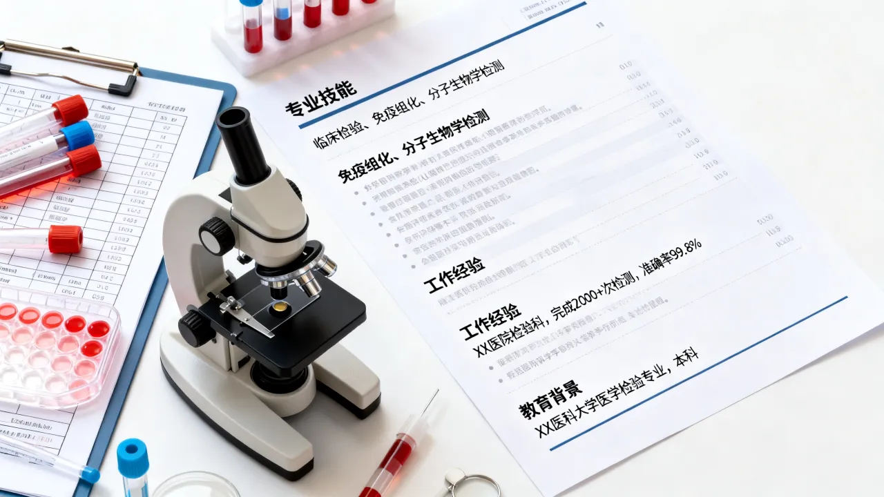 医学检验简历怎么写,如何突出专业优势获得面试机会?-图3 医学检验简历怎么写,如何突出专业优势获得面试机会?-图3