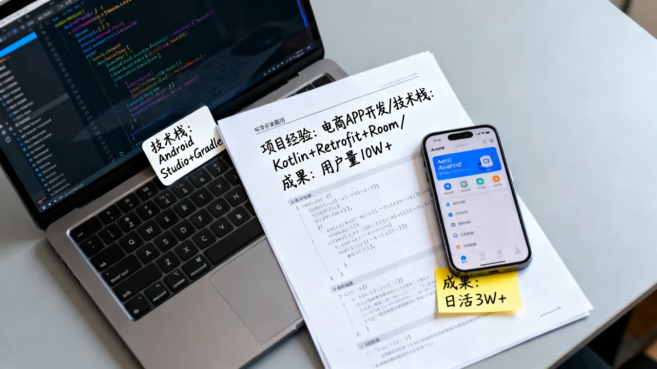 安卓简历怎么写?安卓开发简历项目经验如何描述?-图2 安卓简历怎么写?安卓开发简历项目经验如何描述?-图2