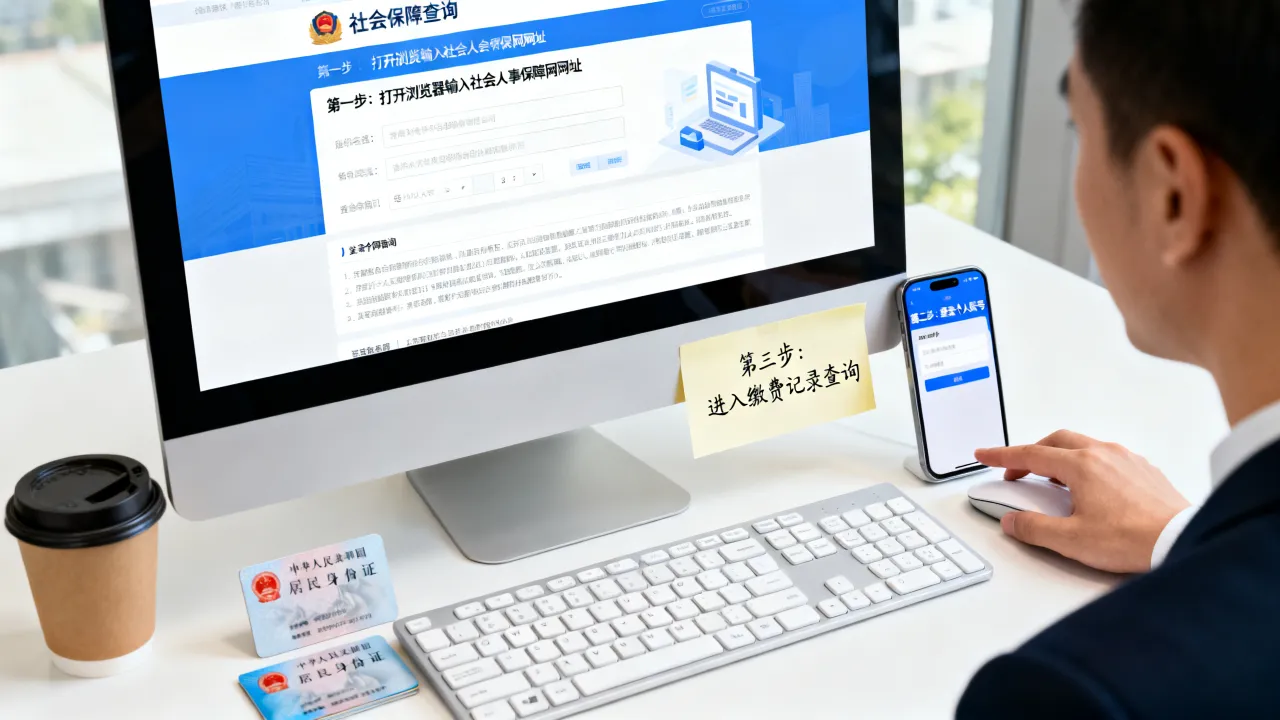 社会人事保障网怎么查社保,个人缴费记录在线查询步骤-图3 社会人事保障网怎么查社保,个人缴费记录在线查询步骤-图3
