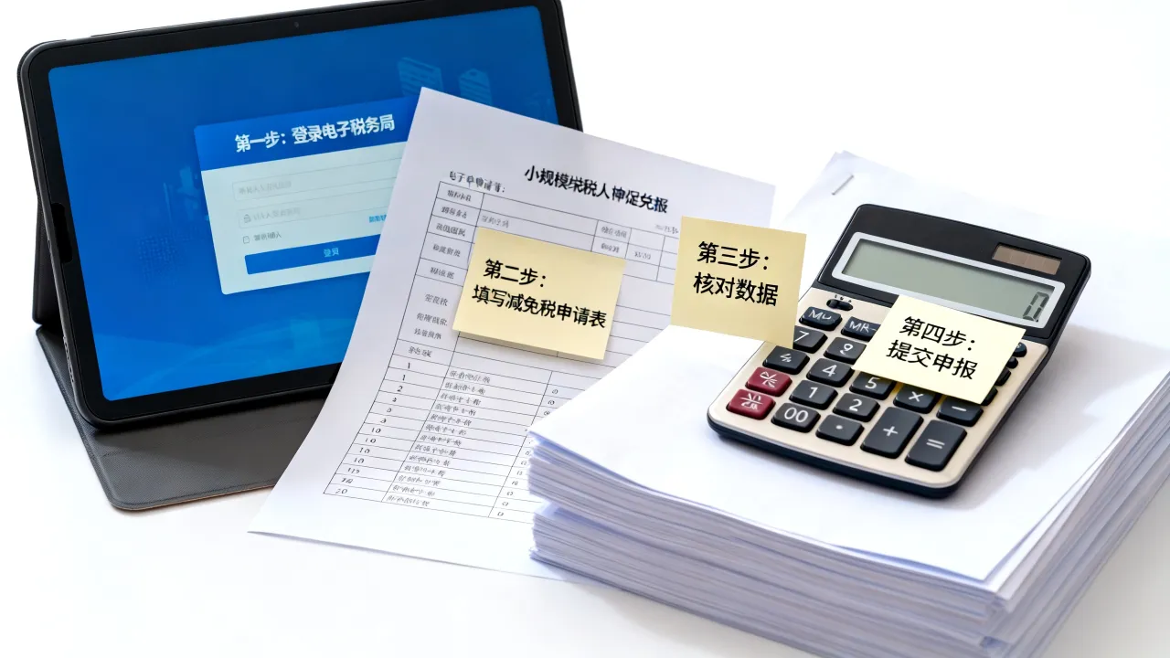 免税企业如何申报,小规模纳税人增值税减免流程?