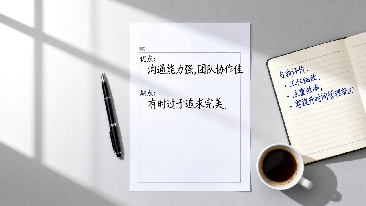 简历中优缺点怎么写,自我评价中的优缺点怎么写-图1 简历中优缺点怎么写,自我评价中的优缺点怎么写-图1