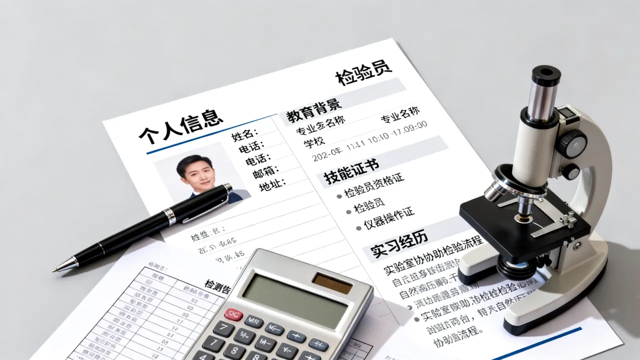检验员简历怎么写，没有工作经验该如何填写？