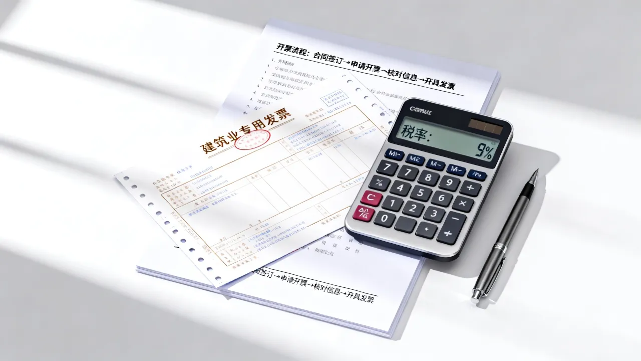 建筑业如何开票?建筑业开票流程及税率是多少?