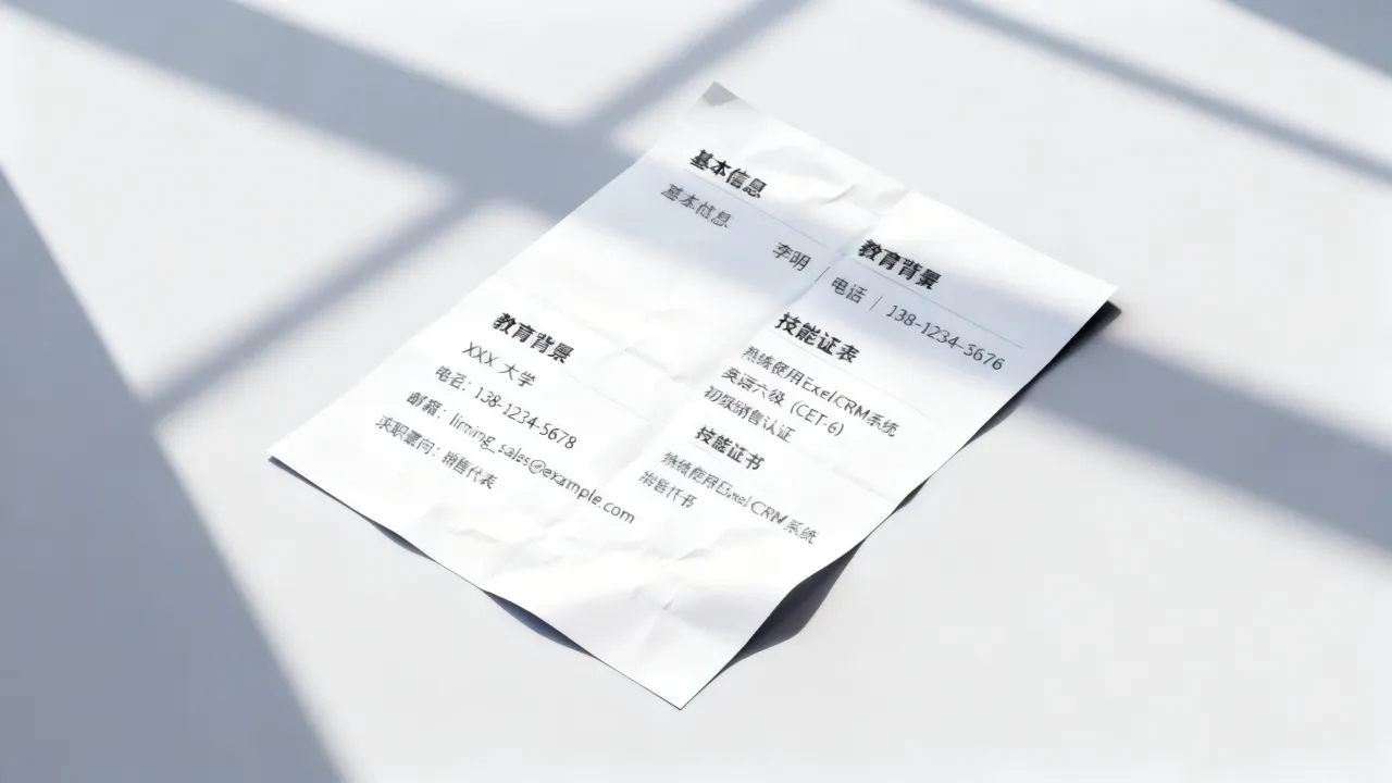 销售人员的简历怎么写,销售简历没经验没业绩怎么写?-图1 销售人员的简历怎么写,销售简历没经验没业绩怎么写?-图1