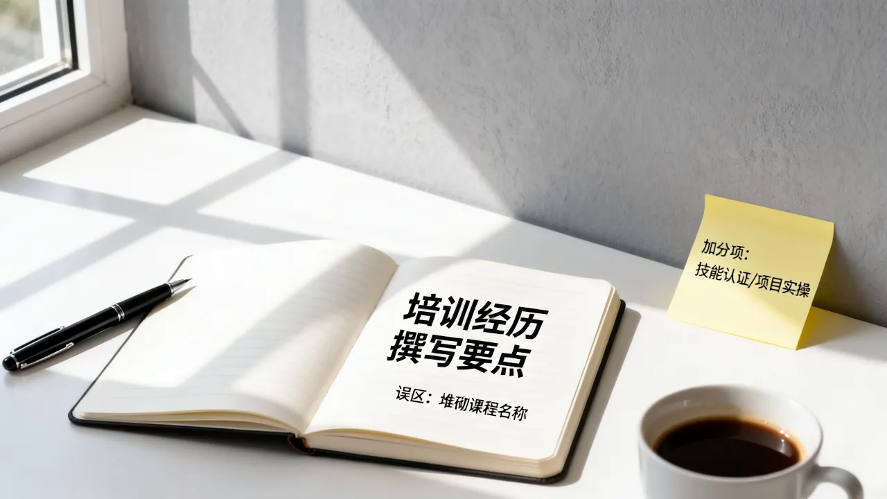 简历里培训经历怎么写？有哪些加分写法与常见误区-图1