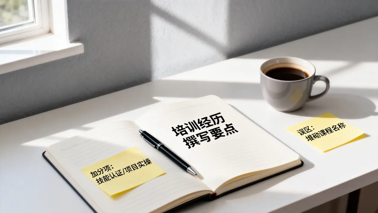 简历里培训经历怎么写？有哪些加分写法与常见误区-图2
