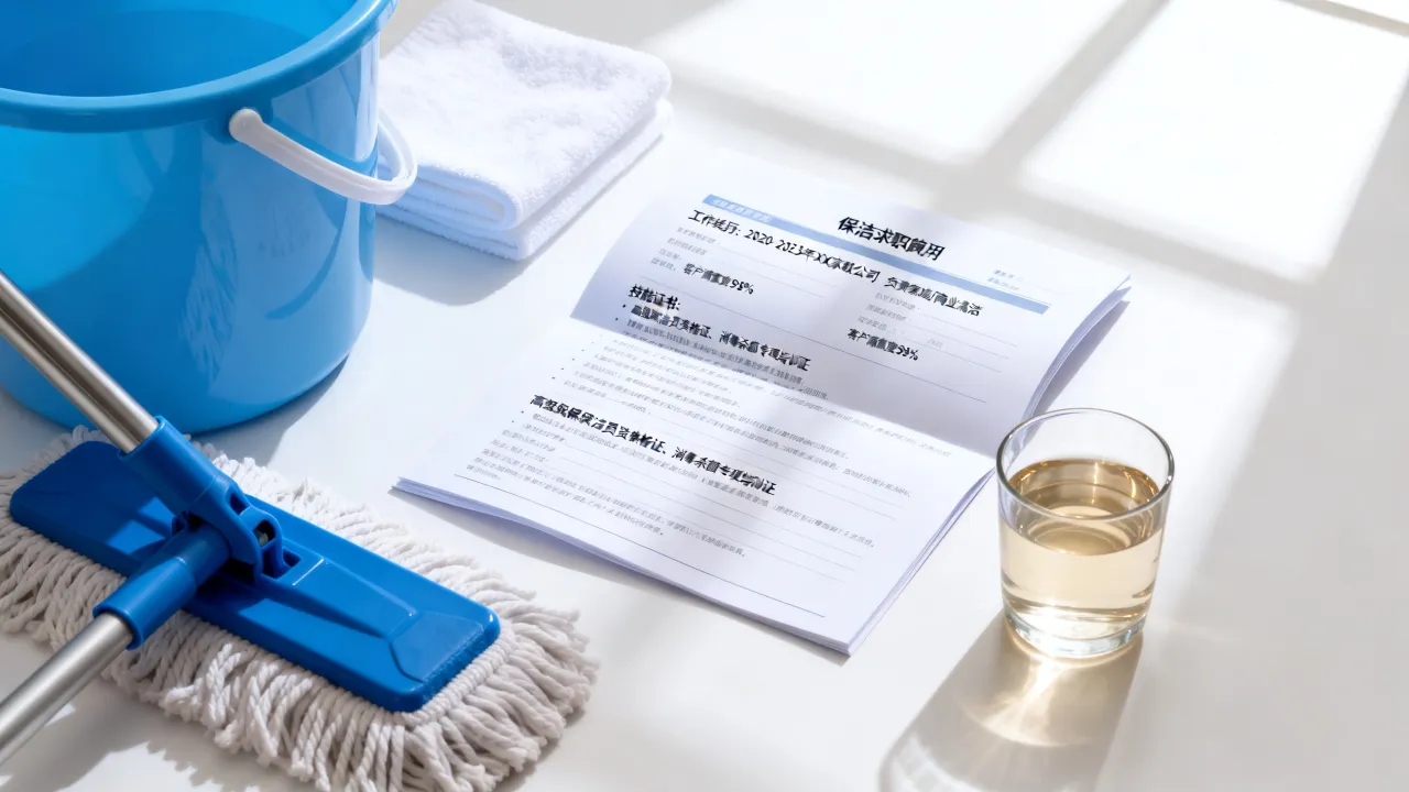 保洁个人简历怎么写?求职简历的范文和模板哪里找?-图3 保洁个人简历怎么写?求职简历的范文和模板哪里找?-图3