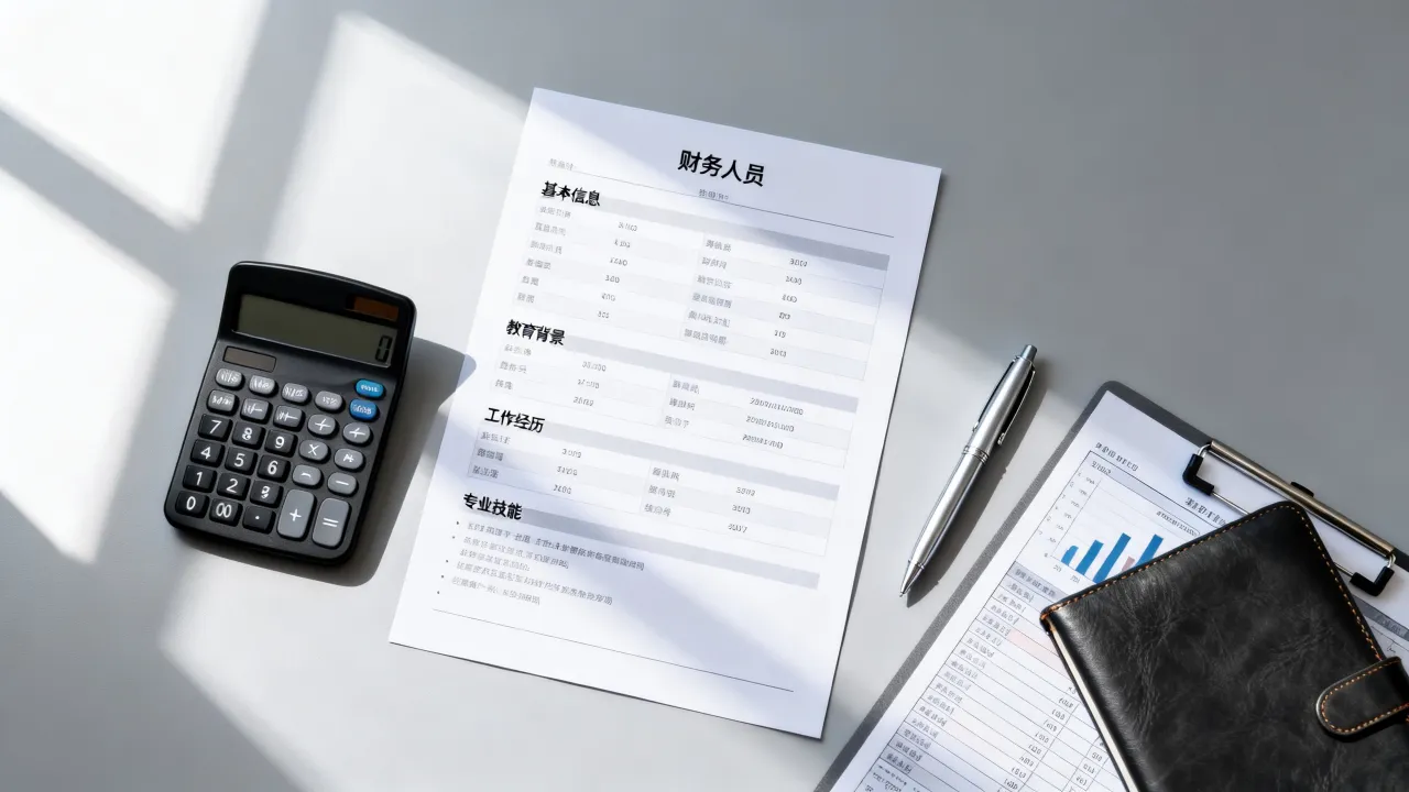 财务人员简历怎么写,需要避免哪些常见错误?-图1 财务人员简历怎么写,需要避免哪些常见错误?-图1