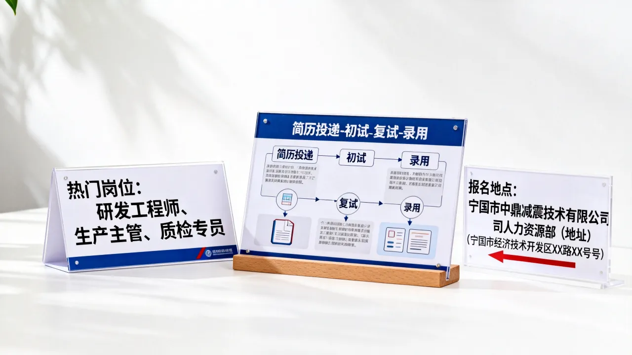 宁国中鼎减震招聘有哪些热门岗位,在哪里报名?-图1 宁国中鼎减震招聘有哪些热门岗位,在哪里报名?-图1