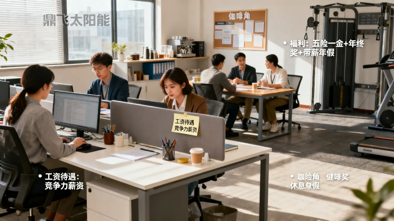 鼎飞太阳能招聘工资怎么样，福利待遇好不好-图3