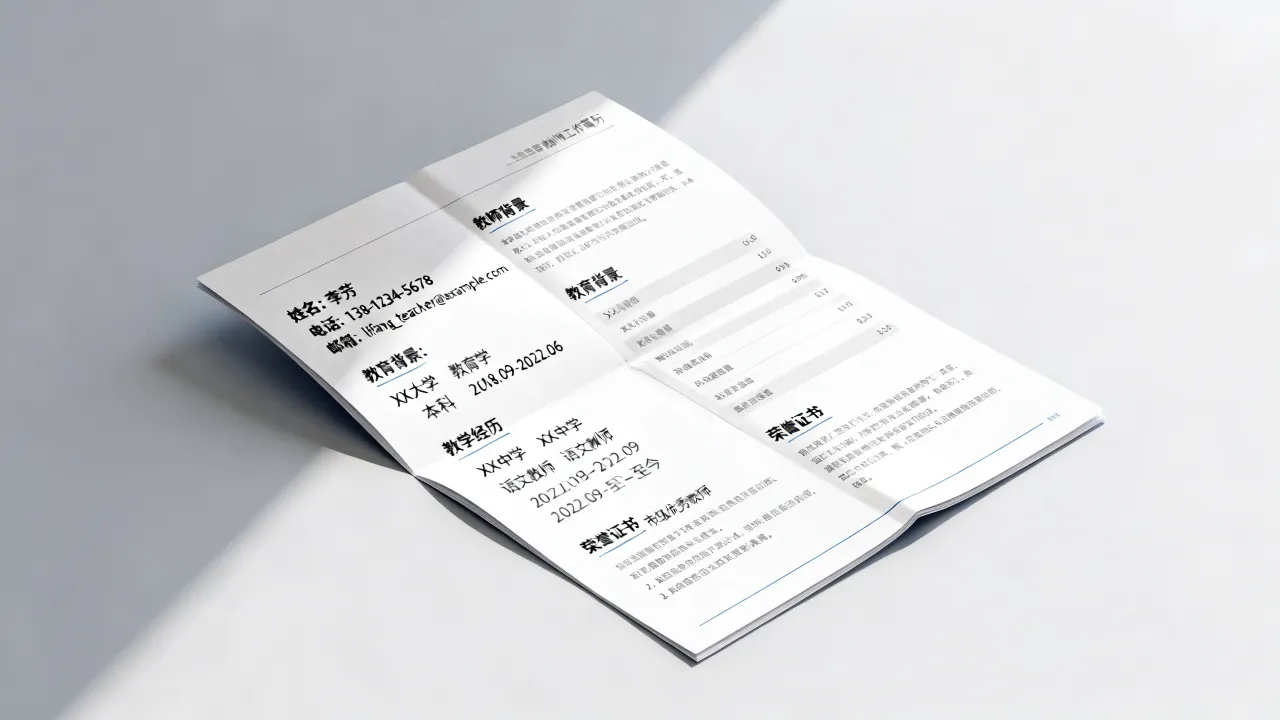 教师的工作简历怎么写？，有哪些核心要点和常见误区？