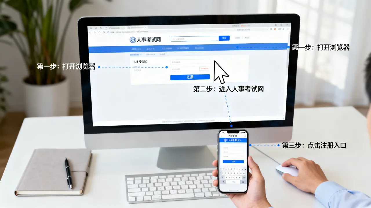 人事考试网怎么注册账号?,注册入口在哪里-图1 人事考试网怎么注册账号?,注册入口在哪里-图1