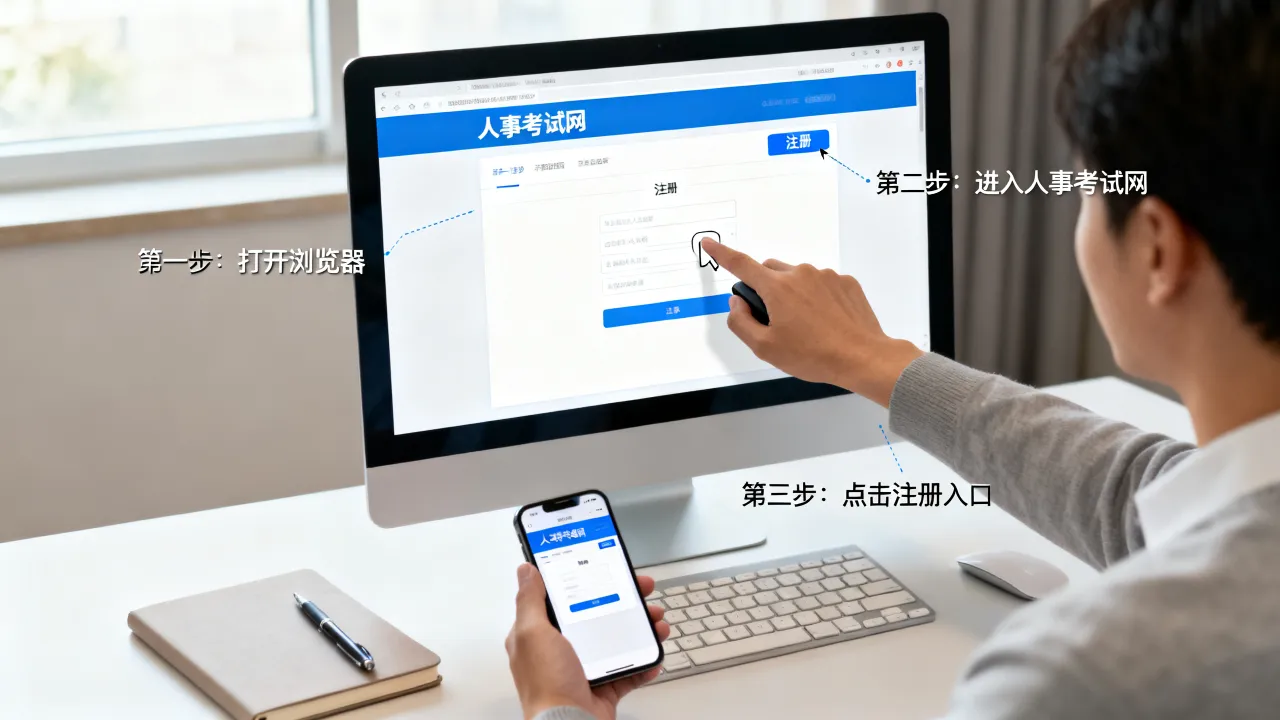 人事考试网怎么注册账号?,注册入口在哪里-图2 人事考试网怎么注册账号?,注册入口在哪里-图2