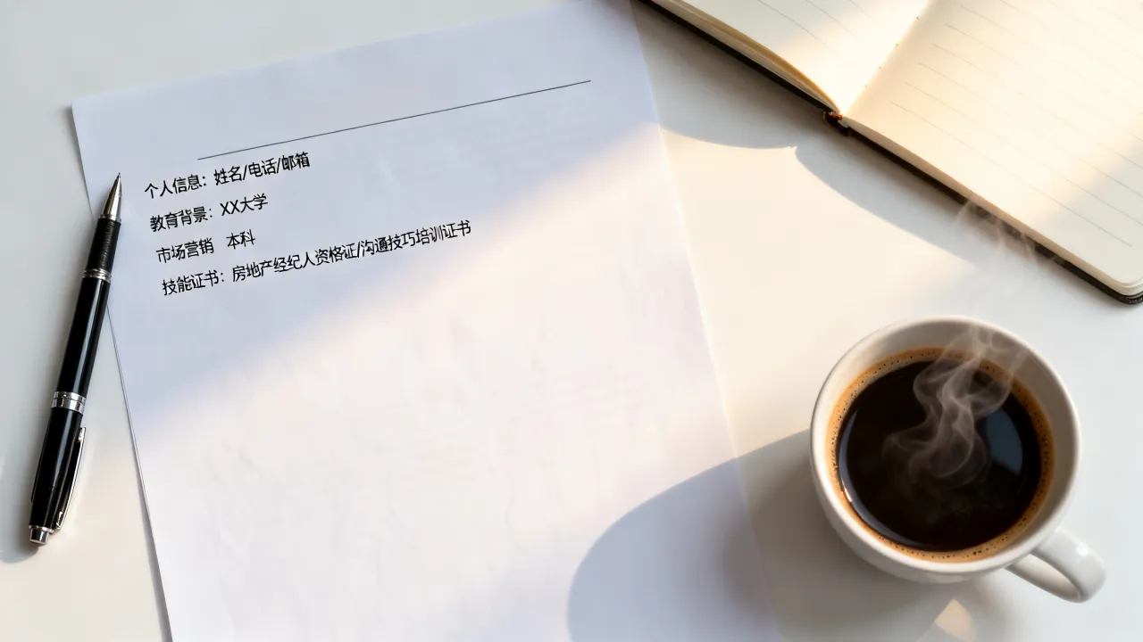 应聘房地产简历怎么写,没有经验应该突出什么?-图1 应聘房地产简历怎么写,没有经验应该突出什么?-图1
