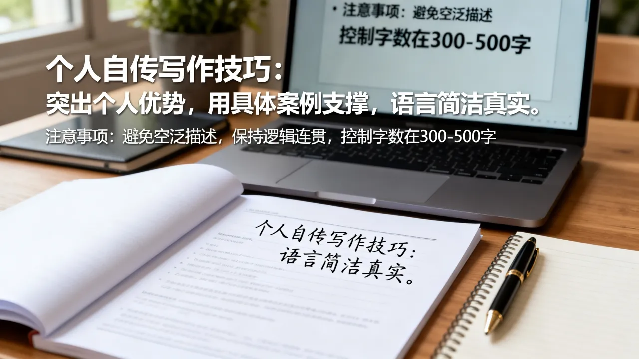简历中个人自传怎么写，有哪些写作技巧和注意事项？-图1