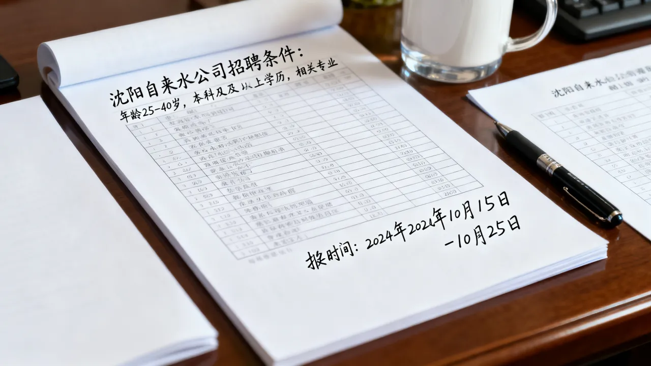 沈阳自来水公司招聘条件有哪些?沈阳自来水公司招聘报名时间是什么?