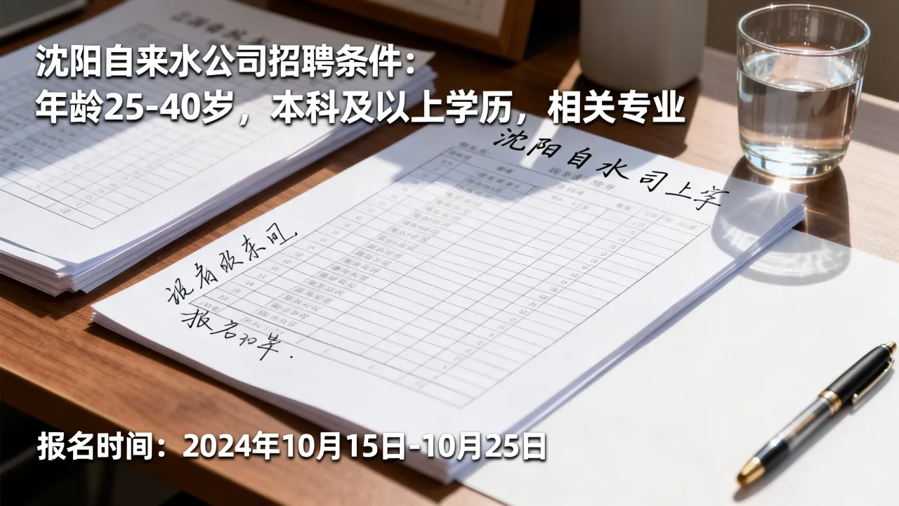 沈阳自来水公司招聘条件有哪些?沈阳自来水公司招聘报名时间是什么?-图2 沈阳自来水公司招聘条件有哪些?沈阳自来水公司招聘报名时间是什么?-图2